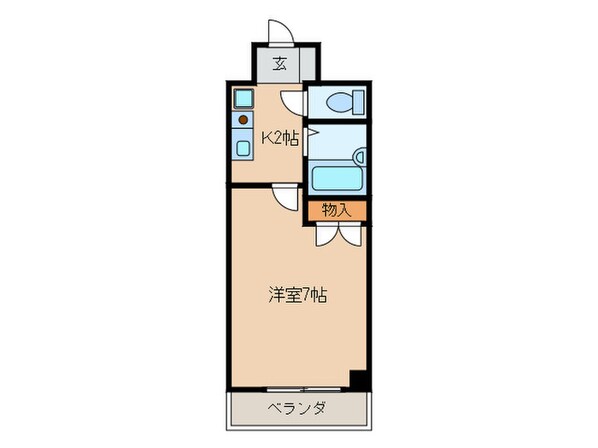 ヒサゴハイツ２の物件間取画像